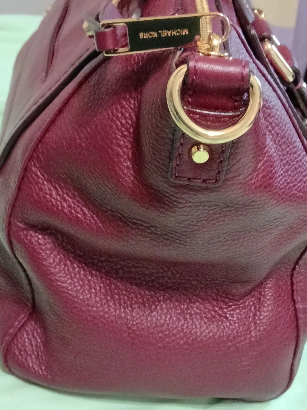 Michael Kors Gilmore Women's Burgundy Leather Tote Bag